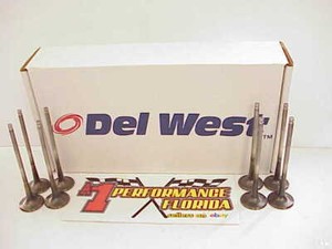 8 Titanium 7MM Exhaust Valves 5.750-1.630" Del West Xceldyne L@@K