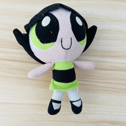 Power Puff Girl Plush Toy Doll Buttercup 2000 Cartoon Network Trendmasters