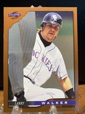 Larry Walker 1996 Score Dugout Collection  Card #13 Colorado Rockies