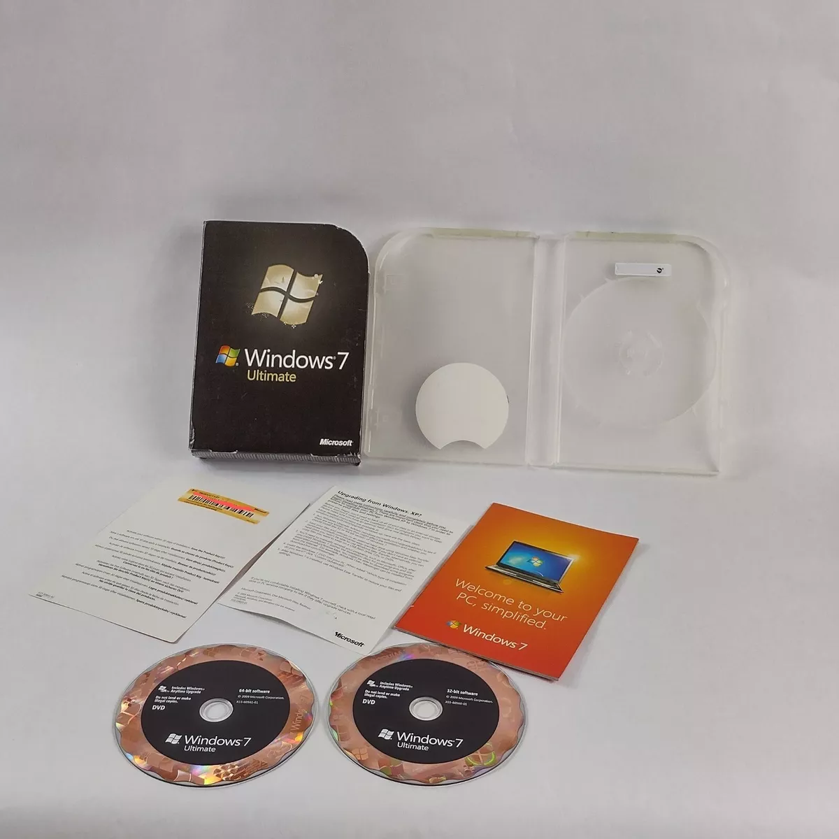 Microsoft Windows 7 Ultimate Upgrade 64 Bit &Amp; Product Key Included |  Ebay