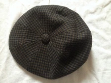 ANGELO LITRICO NEWSBOY MEN'S CABBIE GATSBY WOOL HAT 57 cm / 22.5''
