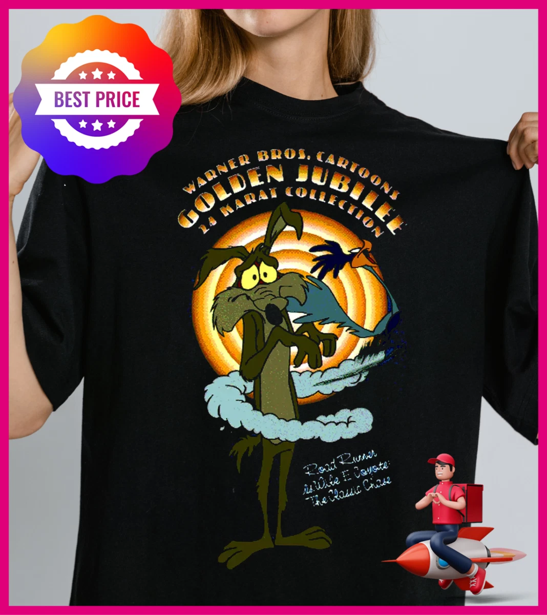 Wile E Coyote T Shirt In Men's T-Shirts for sale | eBay