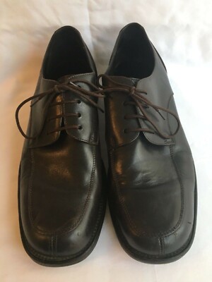 J Crew Brown Leather Plain Apron Toe Derby Oxford Shoes Mens  display picture 2