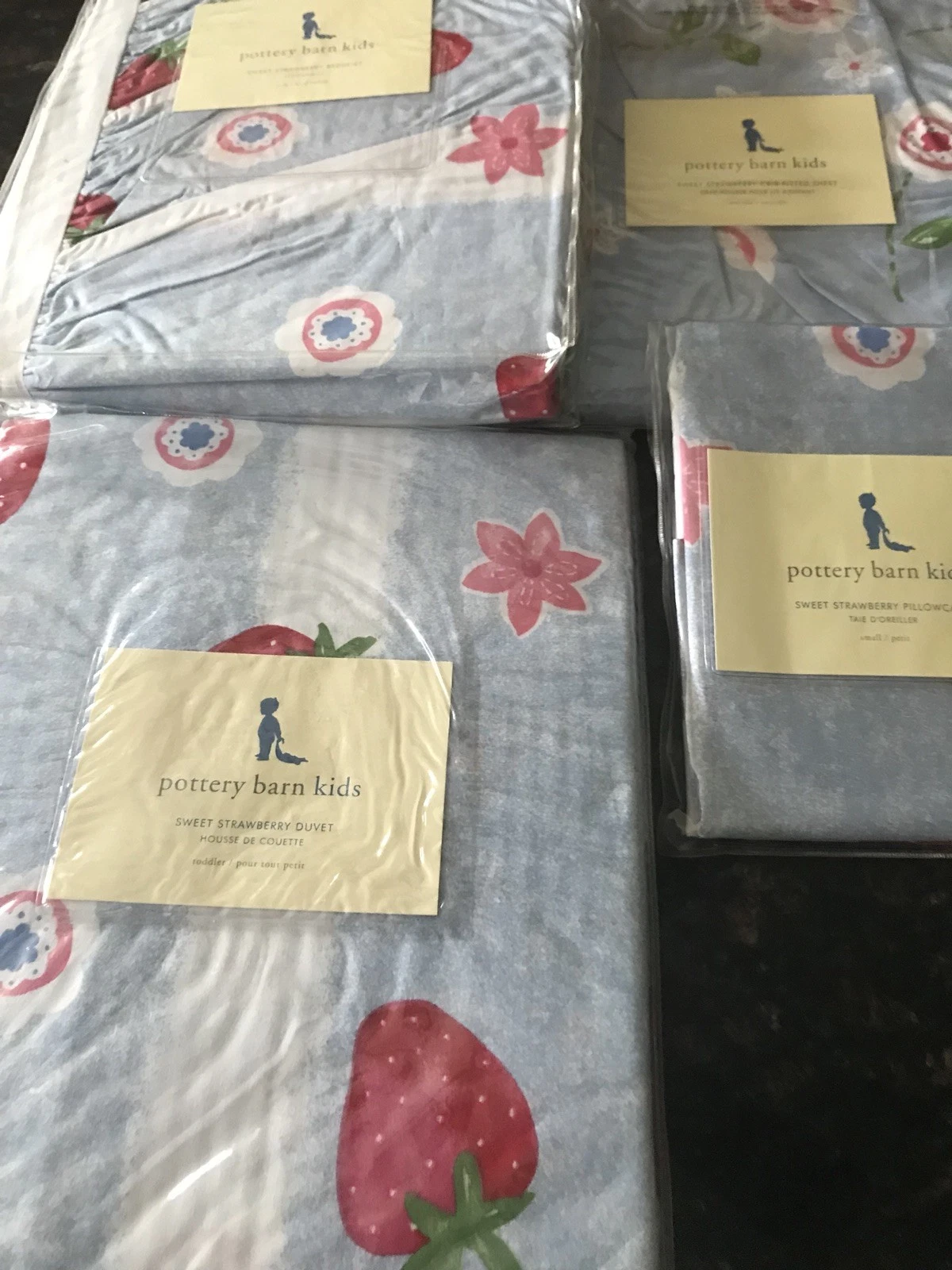 New 4pc Pottery Barn Kids Sweet Strawberry Crib Toddler Set GIRL
Opens in a new window or tab