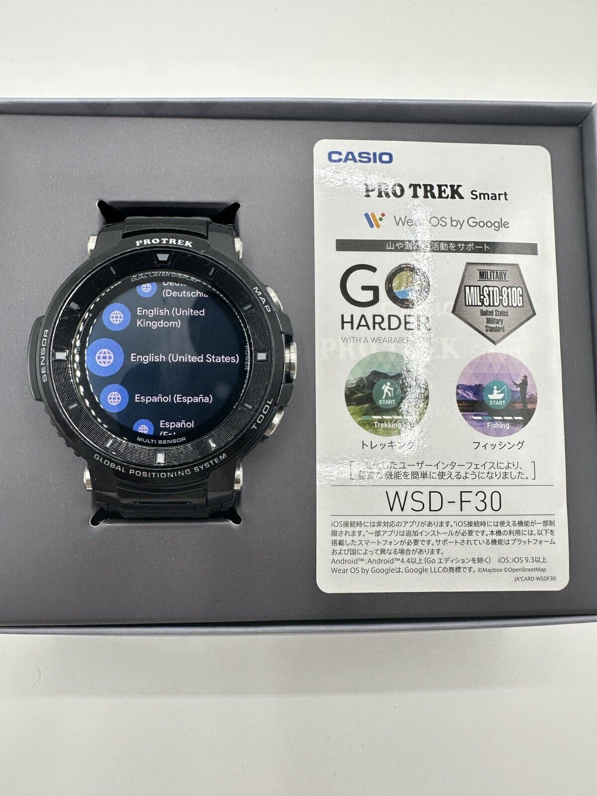 Casio Pro Trek Smart WSD-F30-BK box Mens Watch Used | eBay