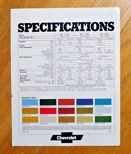 Vintage 1974 Chevy Sportvan Original Verkaufsbroschüre - Bild 2 von 2