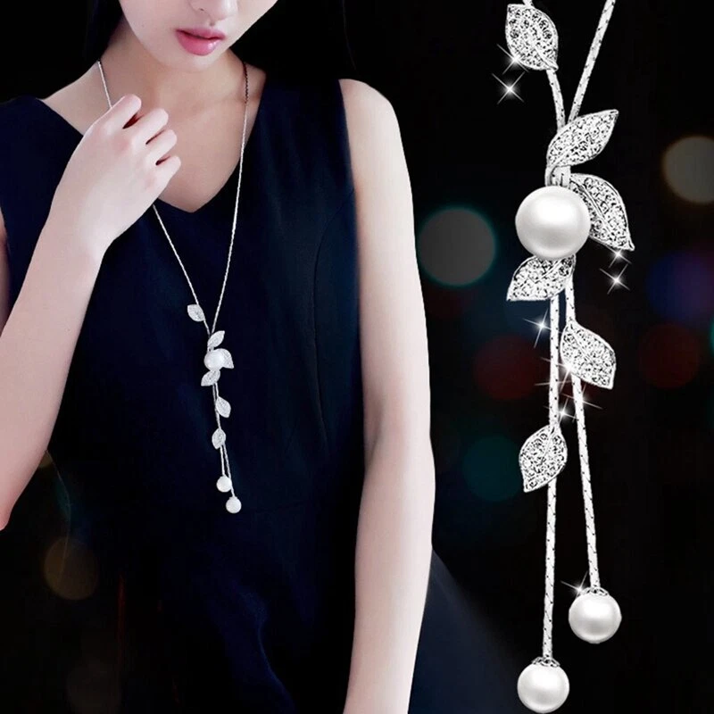 Ladies outlet long necklace