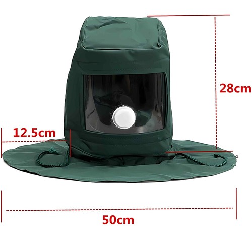 Sandstrahlhaube Maske Sandstrahler Anti Werkzeuge Helm Schutz Wind Schutzmaske - Bild 4 von 9