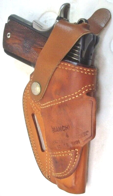 Vintage OEM Bianchi Tan Leather LH Holster # 4 ASKINS AVENGER 1911