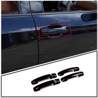 Piano Black ABS Outer Handle Trim Cover  For Toyota Tundra 07-21 Sequoia 08-20