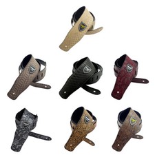 Classic Leather Guitar Strap Adjustable Length 125-145cm