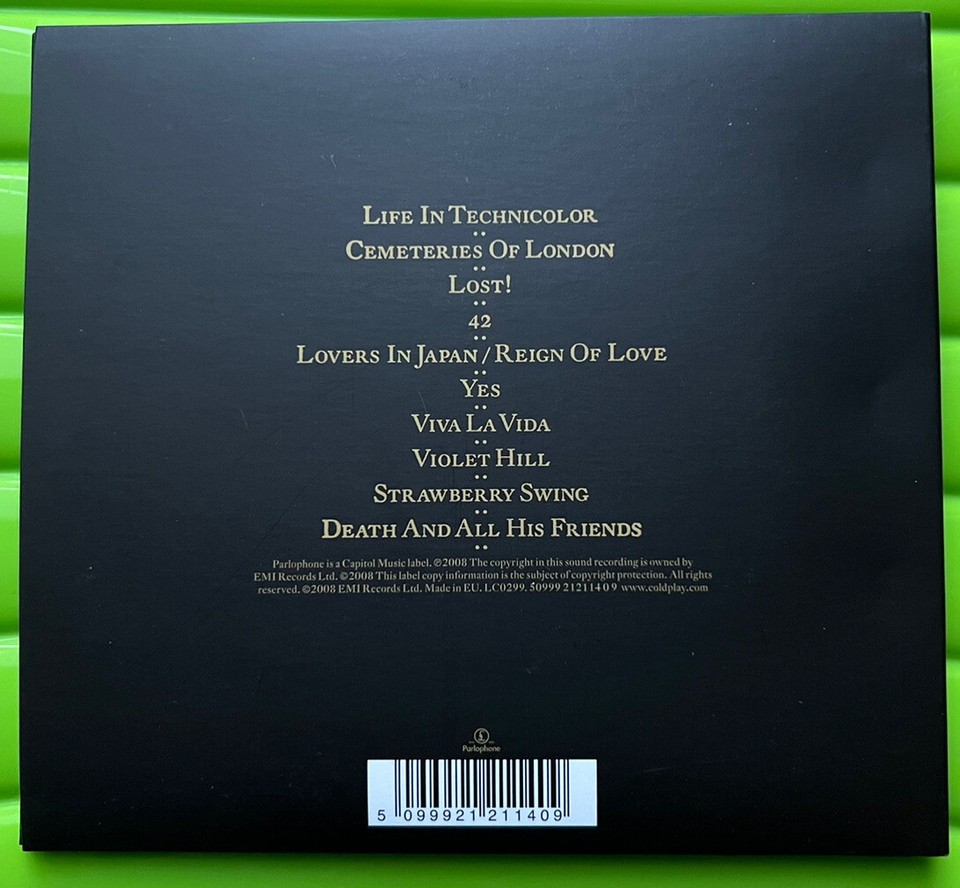 Coldplay Viva La Vida Or Death & All Friends CD Album