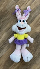 Vintage Tiny Toons Adventures BABS BUNNY  Plush Stuffed Rabbit 1990 21”