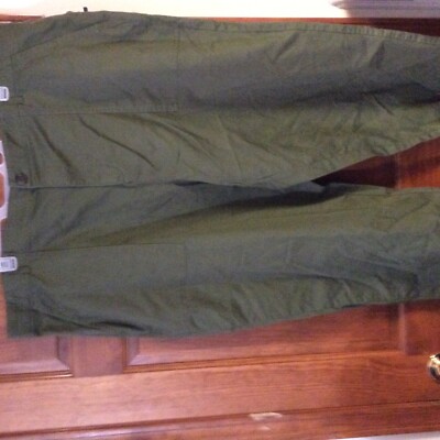New Time and Tru Utilty Pants Wide Leg Capris Green 26W NWT