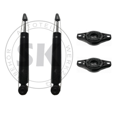 2x Stossdämpfer hinten + 2x Domlager für Ford Galaxy WA Ford Mondeo IV S-Max 