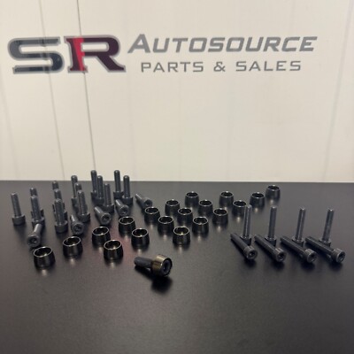 SR Autosource schwarz/bronze Rocker Cover Dress Kit für RB26 mit Valley Befestigungen
