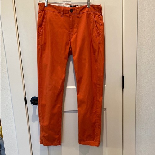 Ben Sherman, Ben Sherman Men’s Slim Fit Stretch Pants. 32x32. Salmon Color.