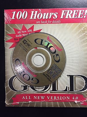 Vintage AOL CD Platinum Version 4.0 100 Free Hours!, Orig