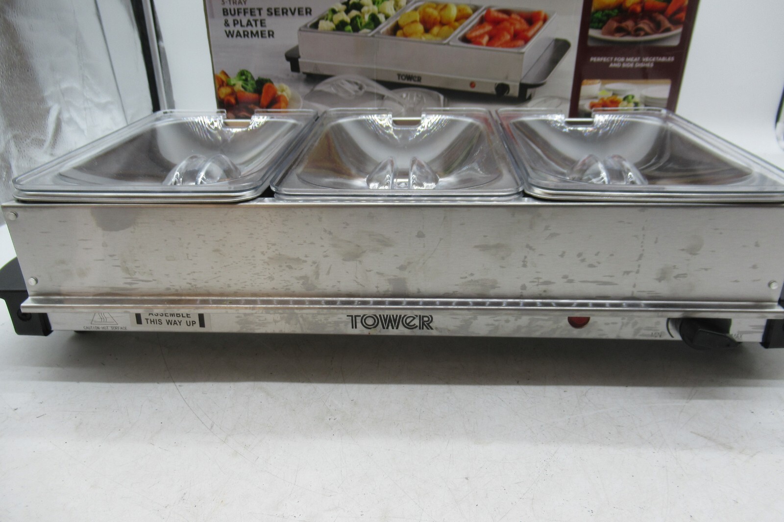 TOWER 3Tray Buffet Server and Plate Warmer eBay