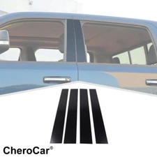 4Pc Car Window Pillar Post Panel Decor Cover Trim Shell For 2019+ Dodge RAM 1500