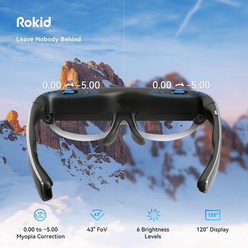 Rokid Air tragbare Smart AR Brille 120" Riesenbildschirm HD 1080P für Gaming Kino - Bild 7 von 11