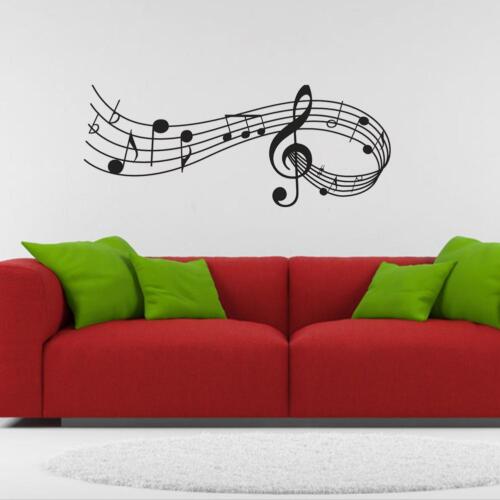 Music Notes Band Room Home Removable Wall Stickers Wall Decor Hot U5 Sales Prom - Foto 1 di 9