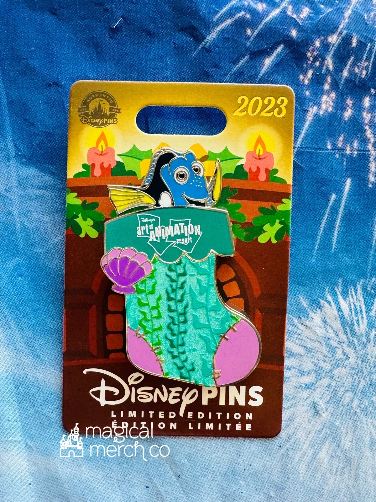 2023 Disney Parks Happy Holidays Art Of Animation Resort Pin Dory Finding Nemo