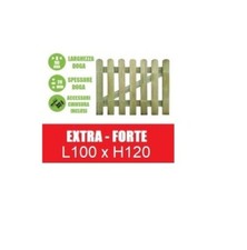 Cancelletto in Legno con Doghe di Pino per Steccato - L 100cm x H 120cm Italfrom