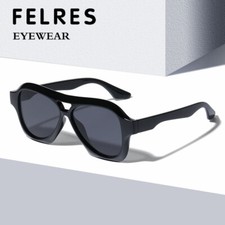 Unisex Retro Oval Double Bridge Sunglasses Fashion Outdoor Shade Glasses UV400