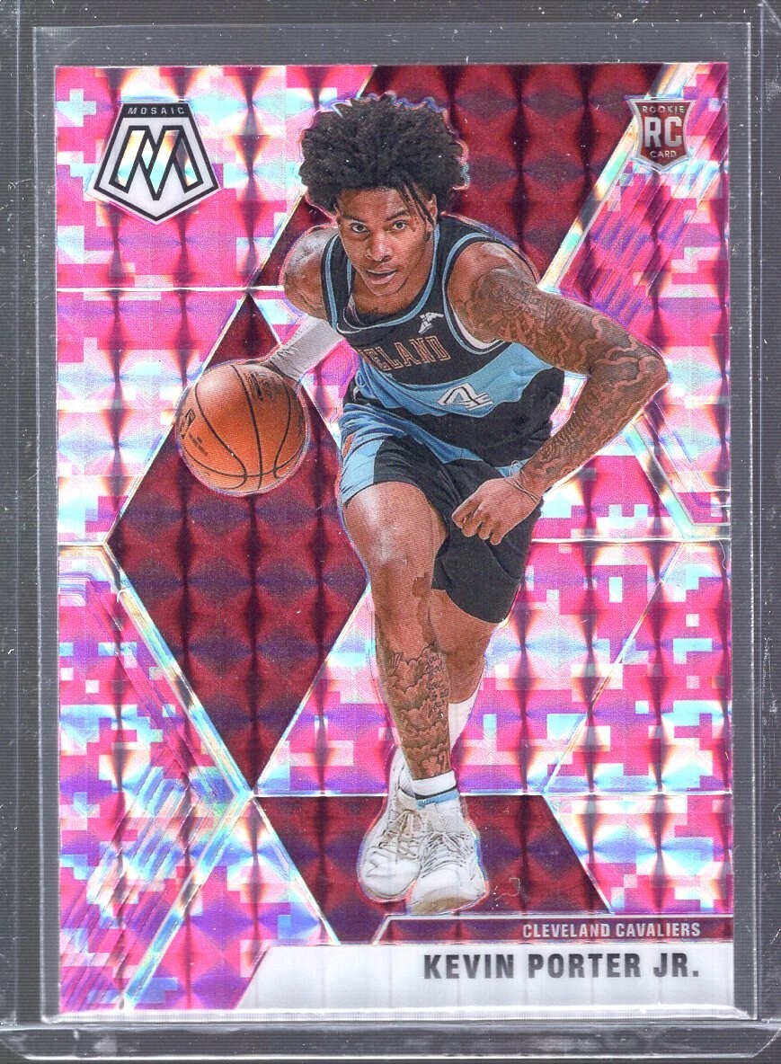 2019-20 Panini Mosaic Rookies Pink Camo Prizm Kevin Porter Jr #248 Rookie RC