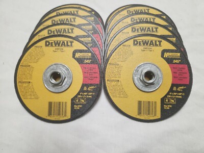 Dewalt DW 8725H 6'' X .045'' X 5/8-11'' Thin Cut-Off Wheel 10 Pack