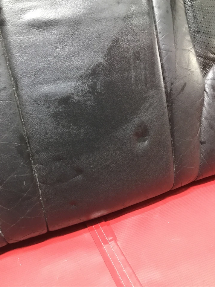 2002 MERCEDES-BENZ S430 W220 ЗАДНЕЕ НИЖНЕЕ СИДЕНЬЕ ПОДУШКА ЧЕРНАЯ КОЖА OEM - Изображение 3 из 4