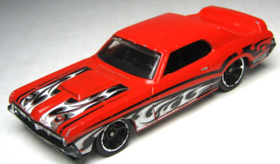 2008 HOT WHEELS '69 MERCURY COUGAR ELIMINATOR RED 1:64 DIECAST 3'' SILVER FLAMES