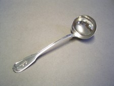 Wilkens Augsburger Faden Sossenl&ouml;ffel/Saucenl&ouml;ffel 800 Silber 18,4 cm