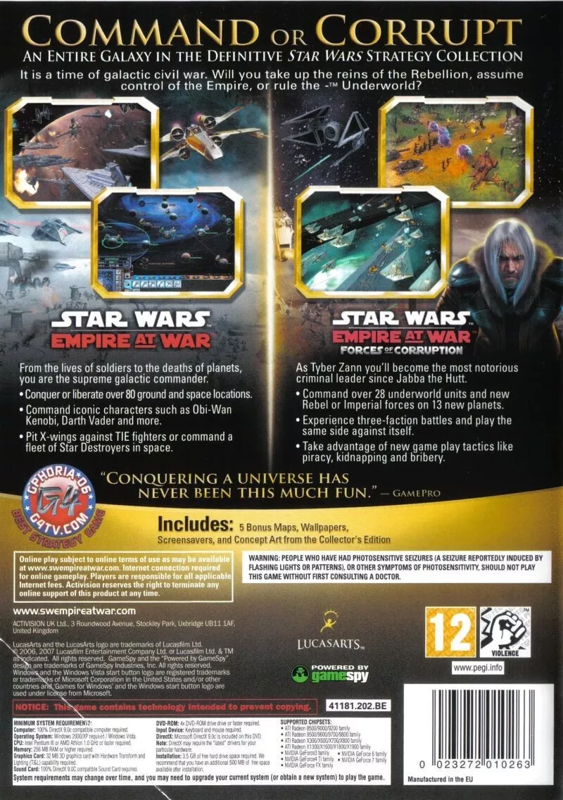 Jogo Star Wars Empire at War para PC original