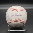 1984-85 LA Dodgers Team Signed Baseball 22 Autos Lasorda Sax Scioscia Welch