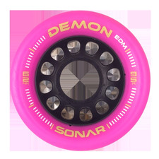 SONAR DEMON EDM PINK ROLLER SKATING WHEELS 95A Speed/Jam/Derby 43mm X 62mm