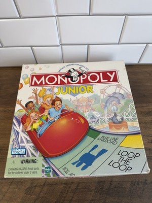 1999 Monopoly Junior COMPLETE Parker Brothers Board Game.