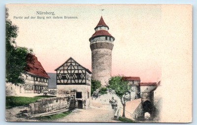 Nürnberg Nurnberg - Partie auf der Burg mit Tiefem Brunnen GERMANY Postcard