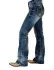 Cowgirl Tuff Western Jeans Womens Firecracker 30 Long Med Wash JFIRER CLEARANCE — photo 2