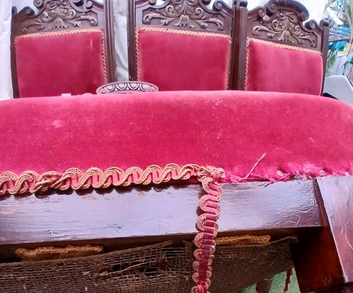 6 Antique Jacobean Style Dining Chairs - Picture 7 of 16