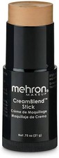 Mehron CreamBlend Stick Cream Makeup Face Body Paint Medium 0 .75oz
