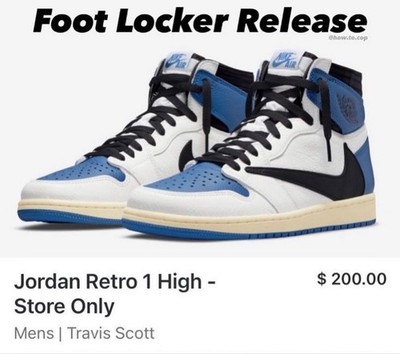 👟 NEW MENS TRAVIS SCOTT FRAGMENT DESIGN JORDAN 1 HIGH, SIZE 12