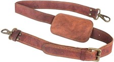 Leather Adjustable Padded Replacement Shoulder Strap Metal Swivel Hooks1