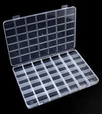 42 Grids Bead Organizer Box, Clear Jewelry Organizer for Bead Organizers and ...