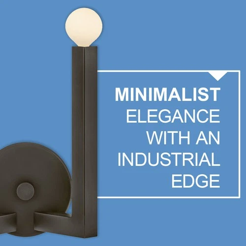 Hinkley Lighting 45042 Ezra 2 Light 13" Tall Wall Sconce - Black - Picture 7 of 12