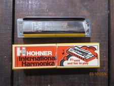 Vintage Hohner International Harmonia with Original Box - Works 