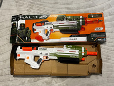 Nerf Halo Infinite MA40 UNSC HALO Motorised Blaster Gun with box but incomplete