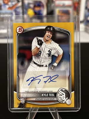 #ad 2025 Bowman Paper Prospect Retail Autographs Kyle Teel #BPA KT Gold 50 AU RC $49.99