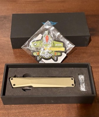O Knife Aion With Collectors Patch Open Box Never Used